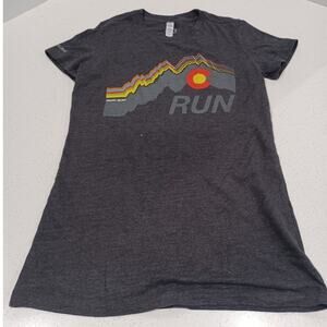 Pearl Izumi Blank Tech Tee Shirt Colorado Run Gray Size Small